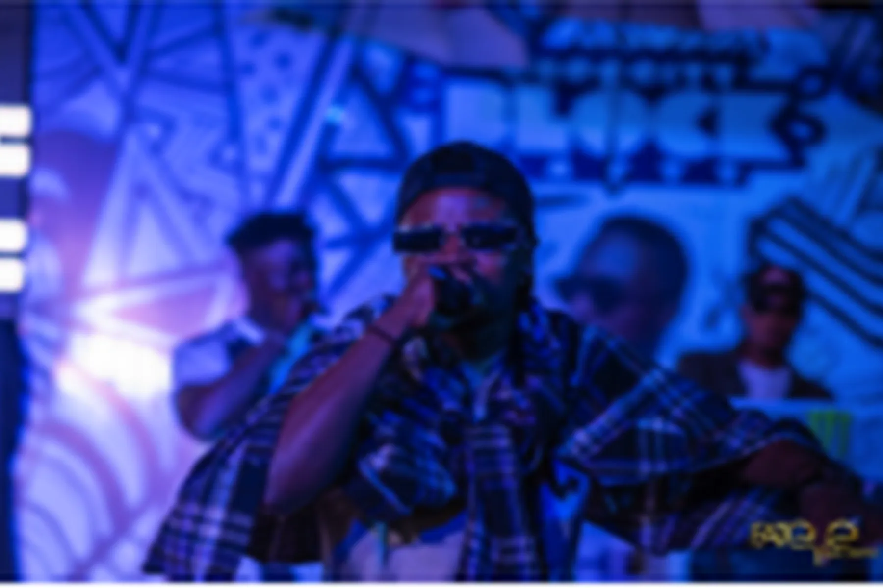 Performer on stage at Croc City Block Party